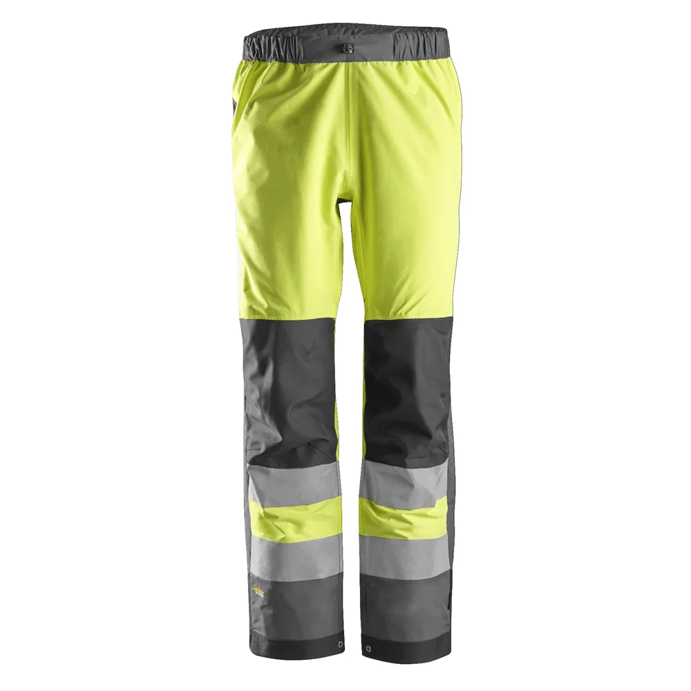 Snickers 6530 AllroundWork, Hi-Vis WP Shell Trousers CL2 Various Colours