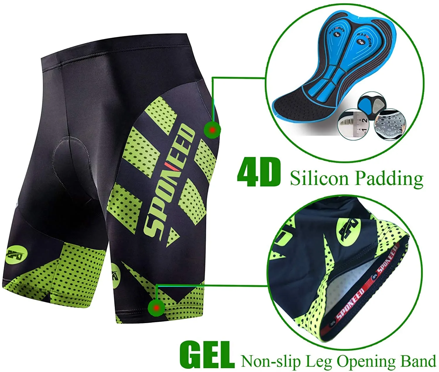 Sponeed Padded Cycling Shorts