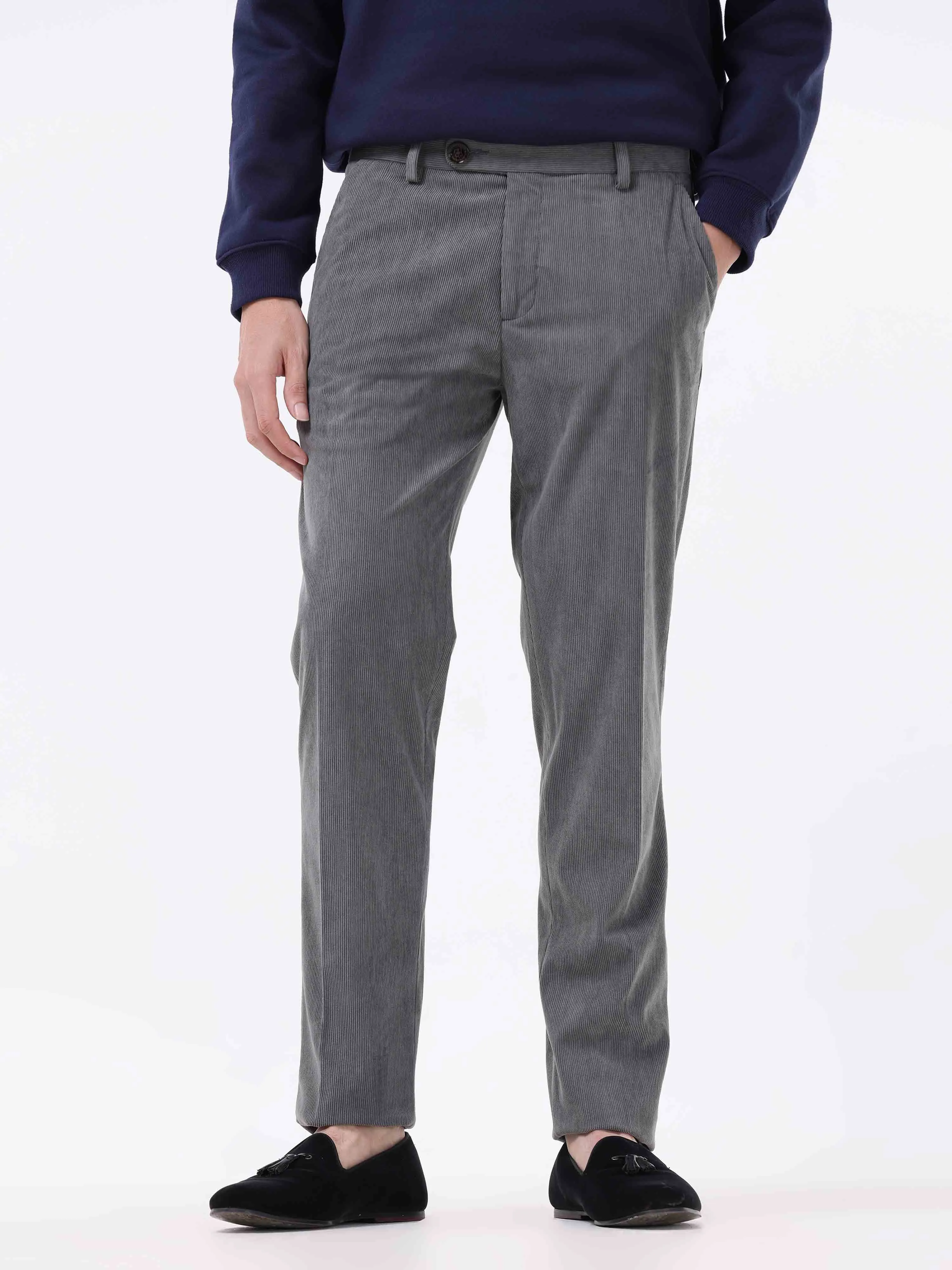 Statement Corduroy Grey Pant