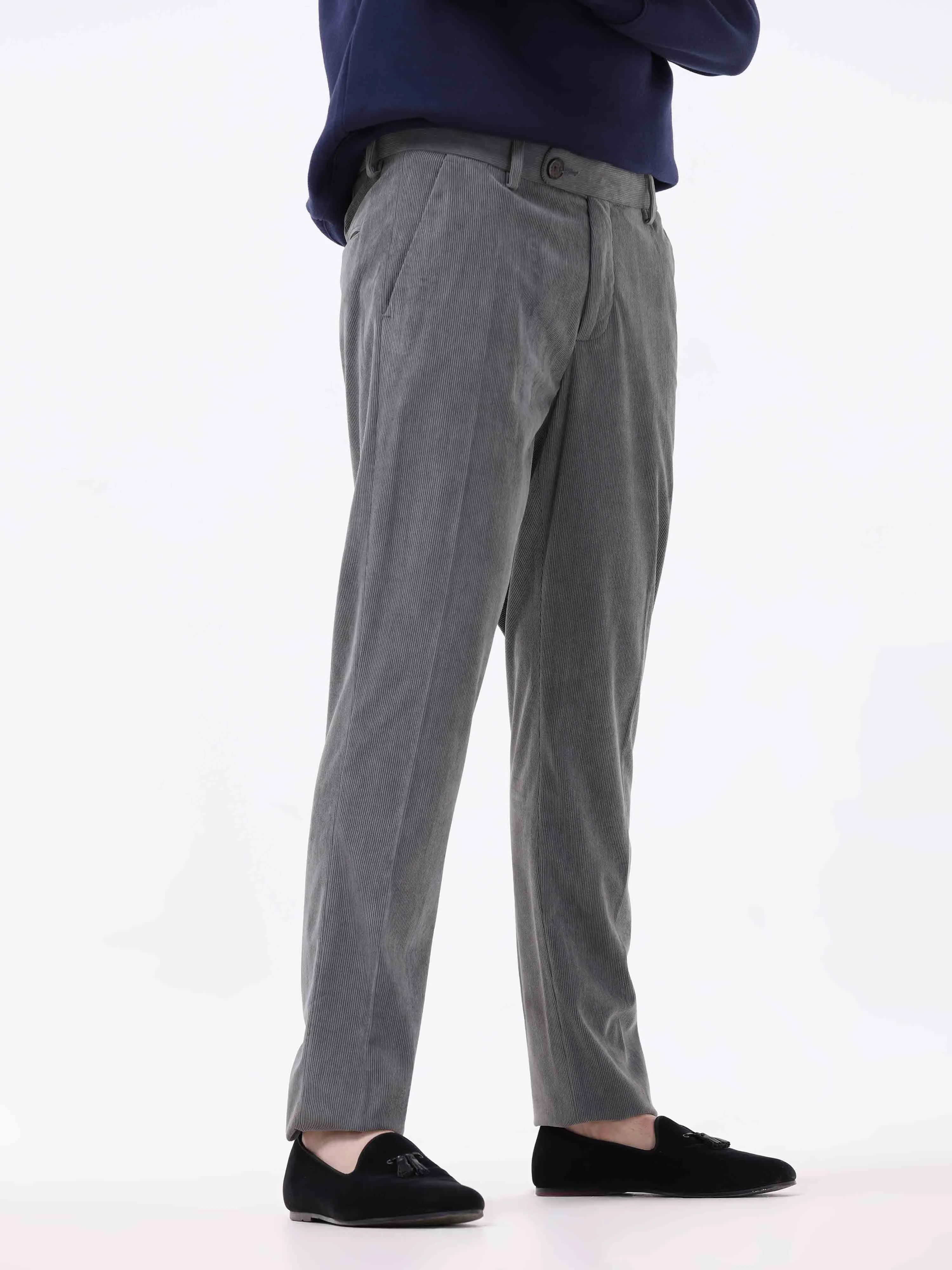 Statement Corduroy Grey Pant