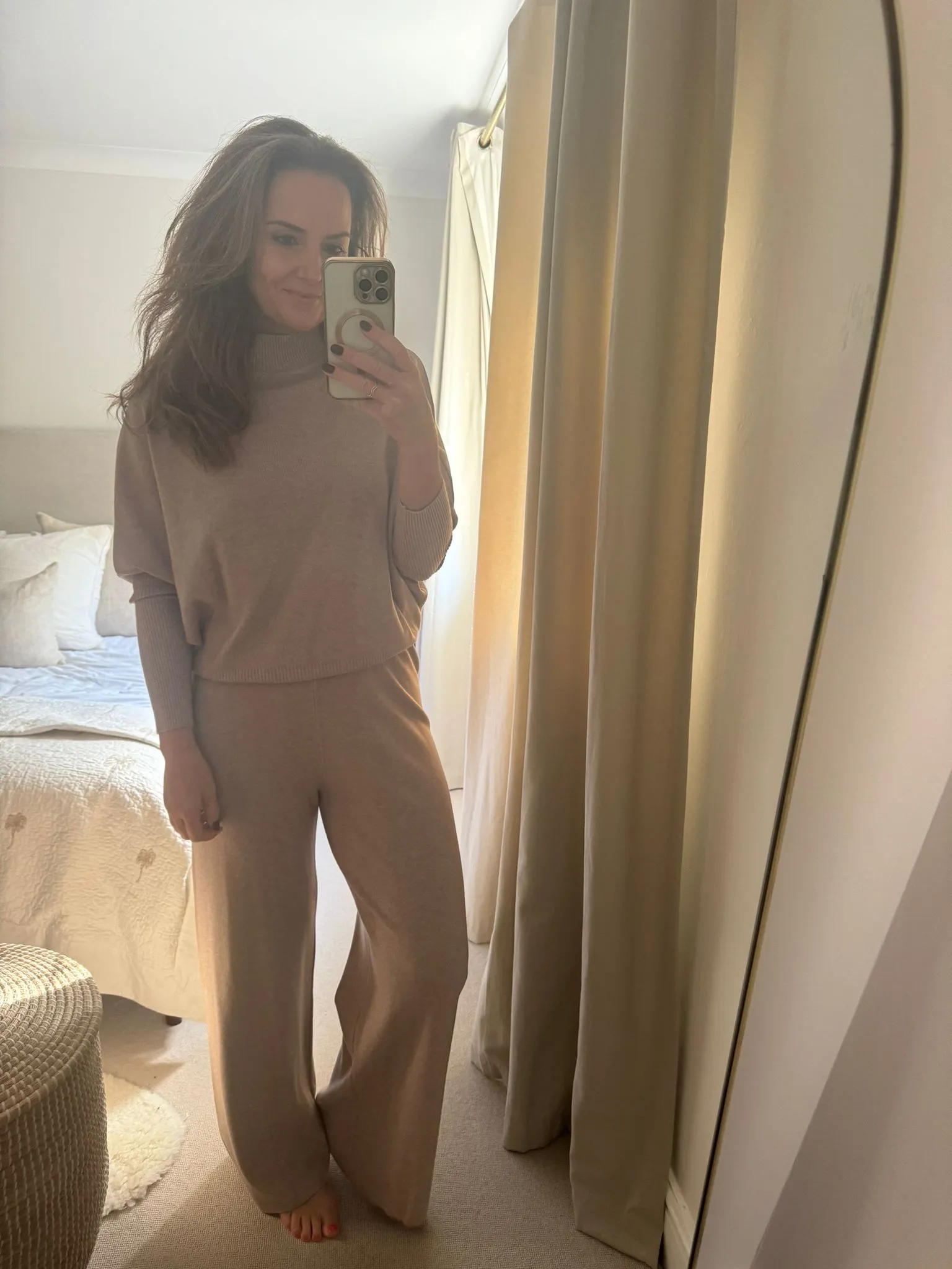 Taupe Co ord Trouser Set