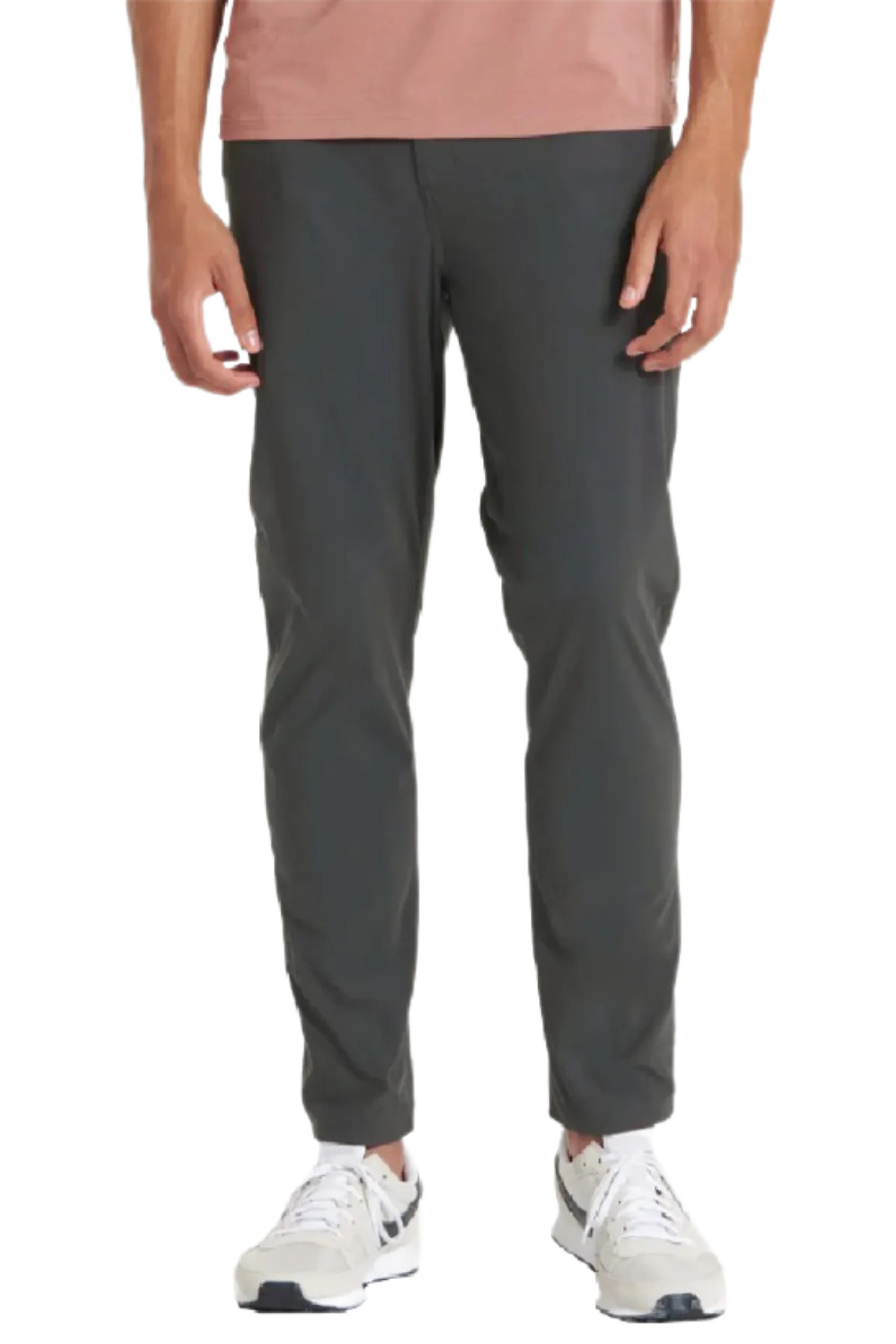 Tech Power Stretch 5-Pocket Pant, Warp Knit 100% Polyester, Charcoal