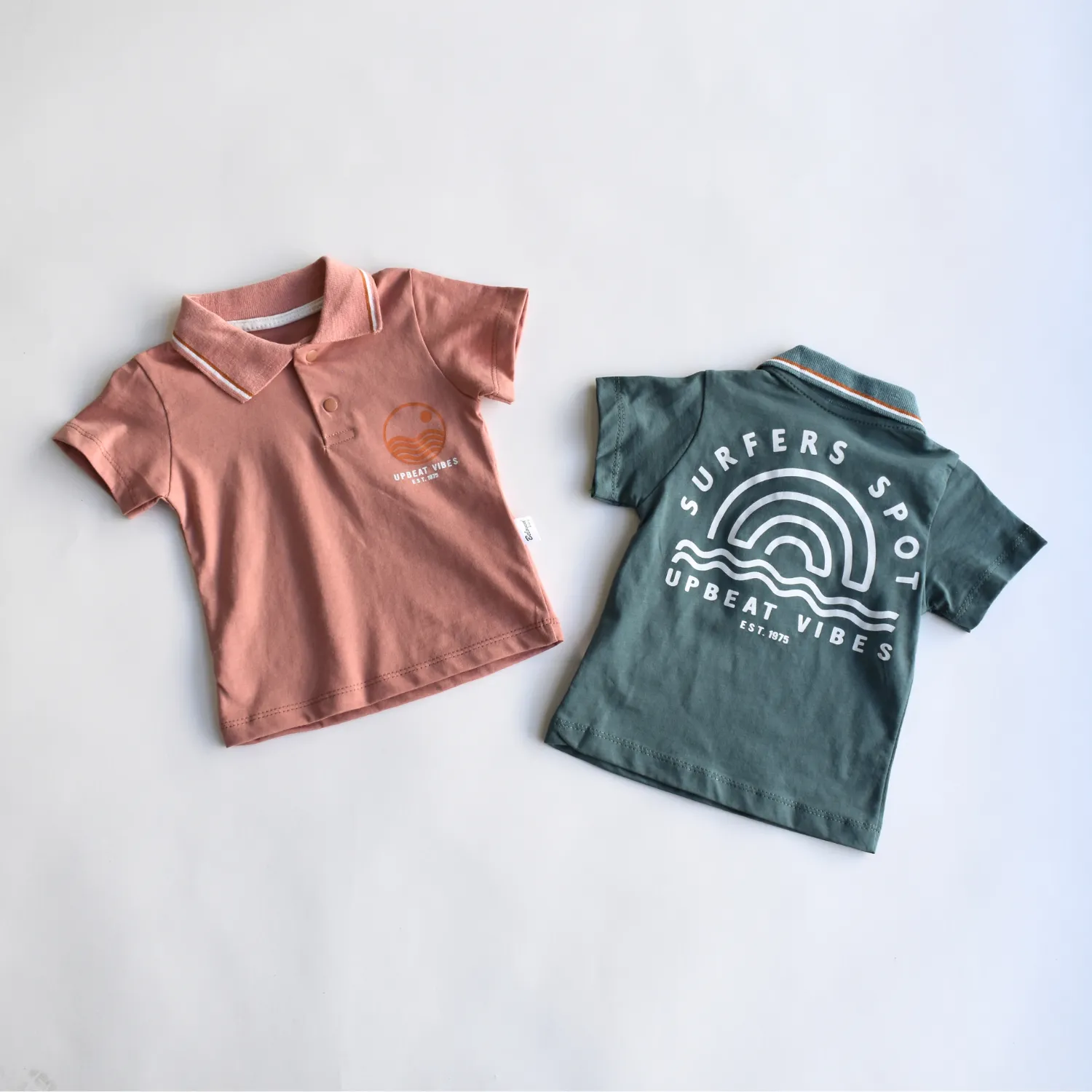 Upbeat Vibes Boys Polo Set