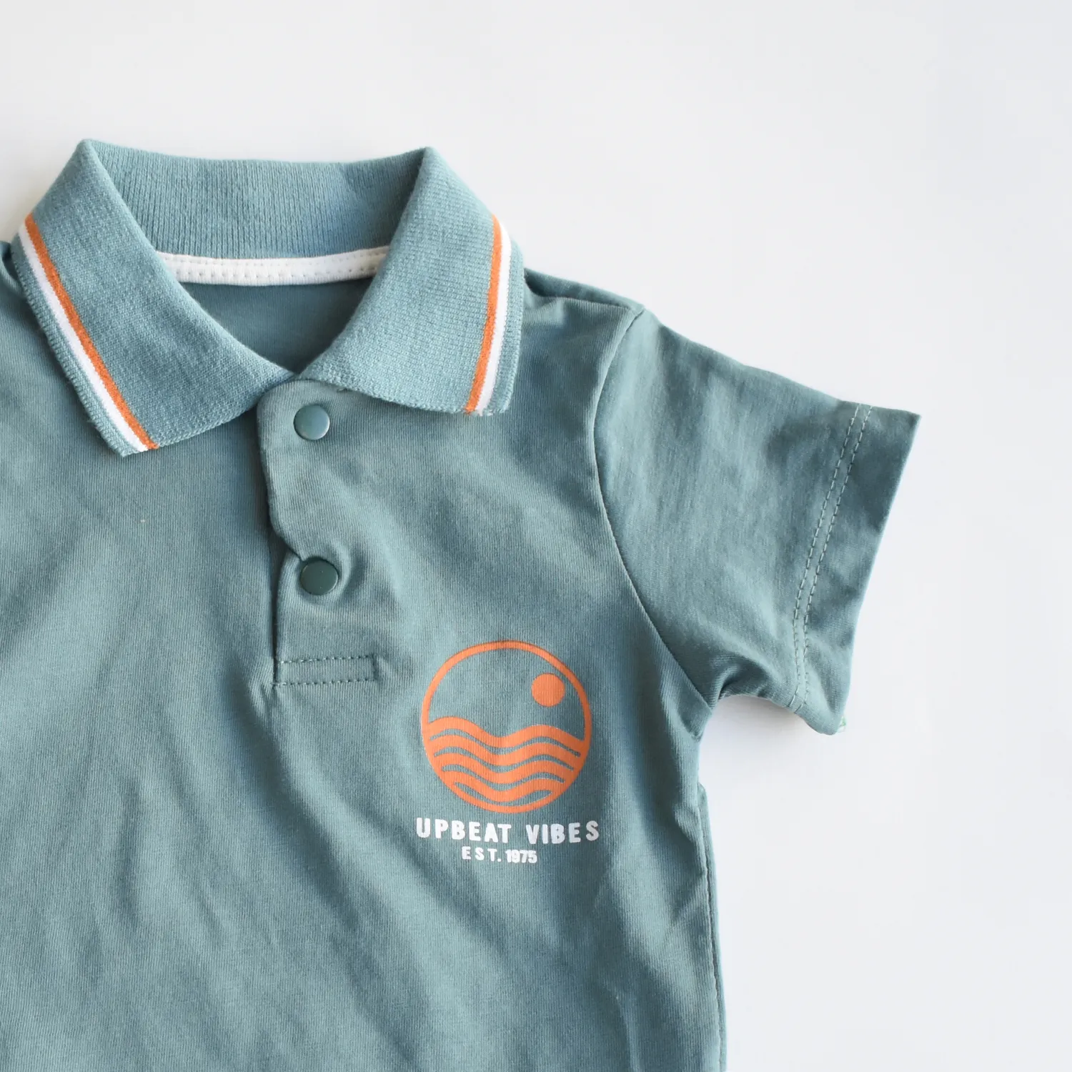 Upbeat Vibes Boys Polo Set