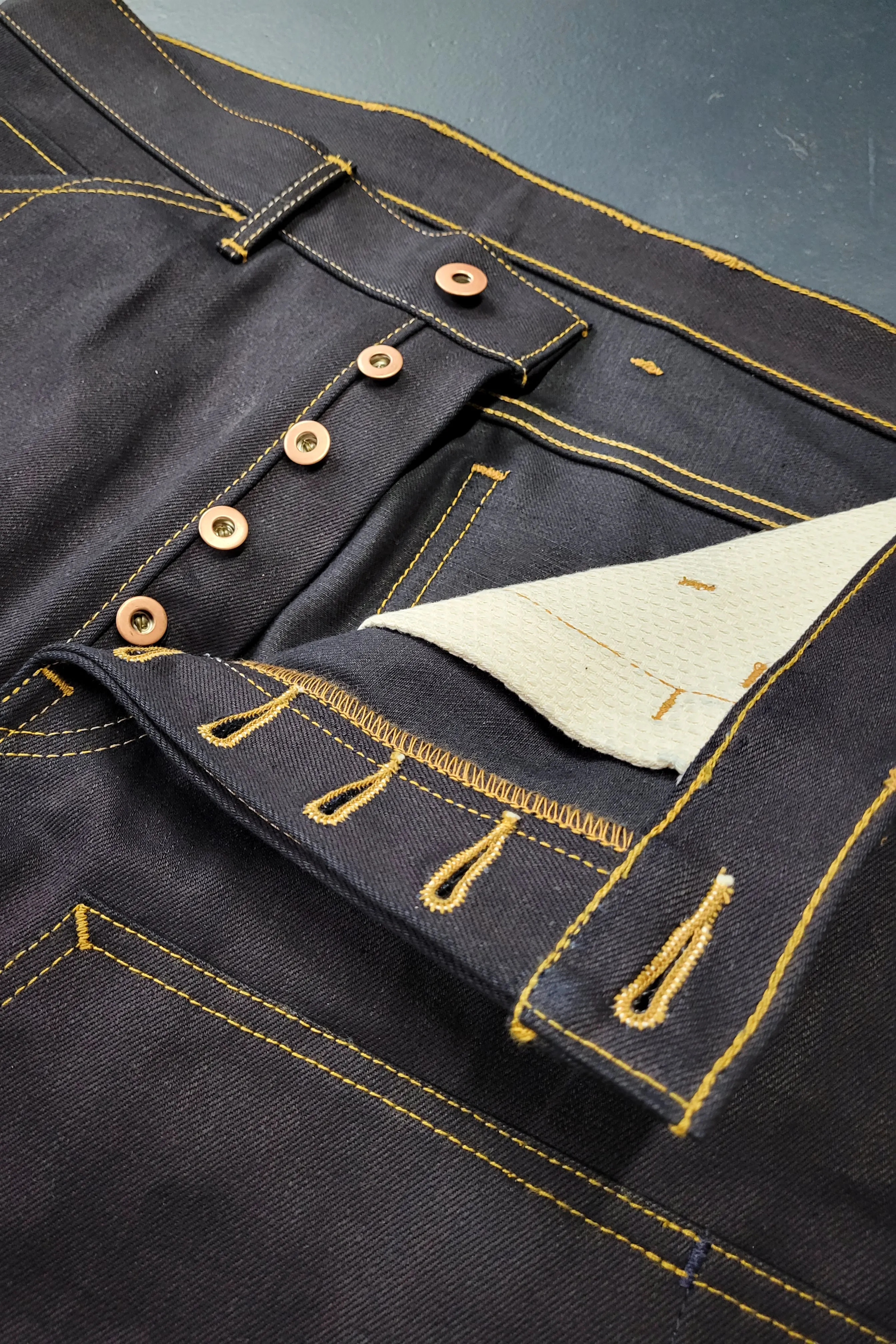 Work Pants - 14oz. Japanese Double Indigo Selvedge Denim