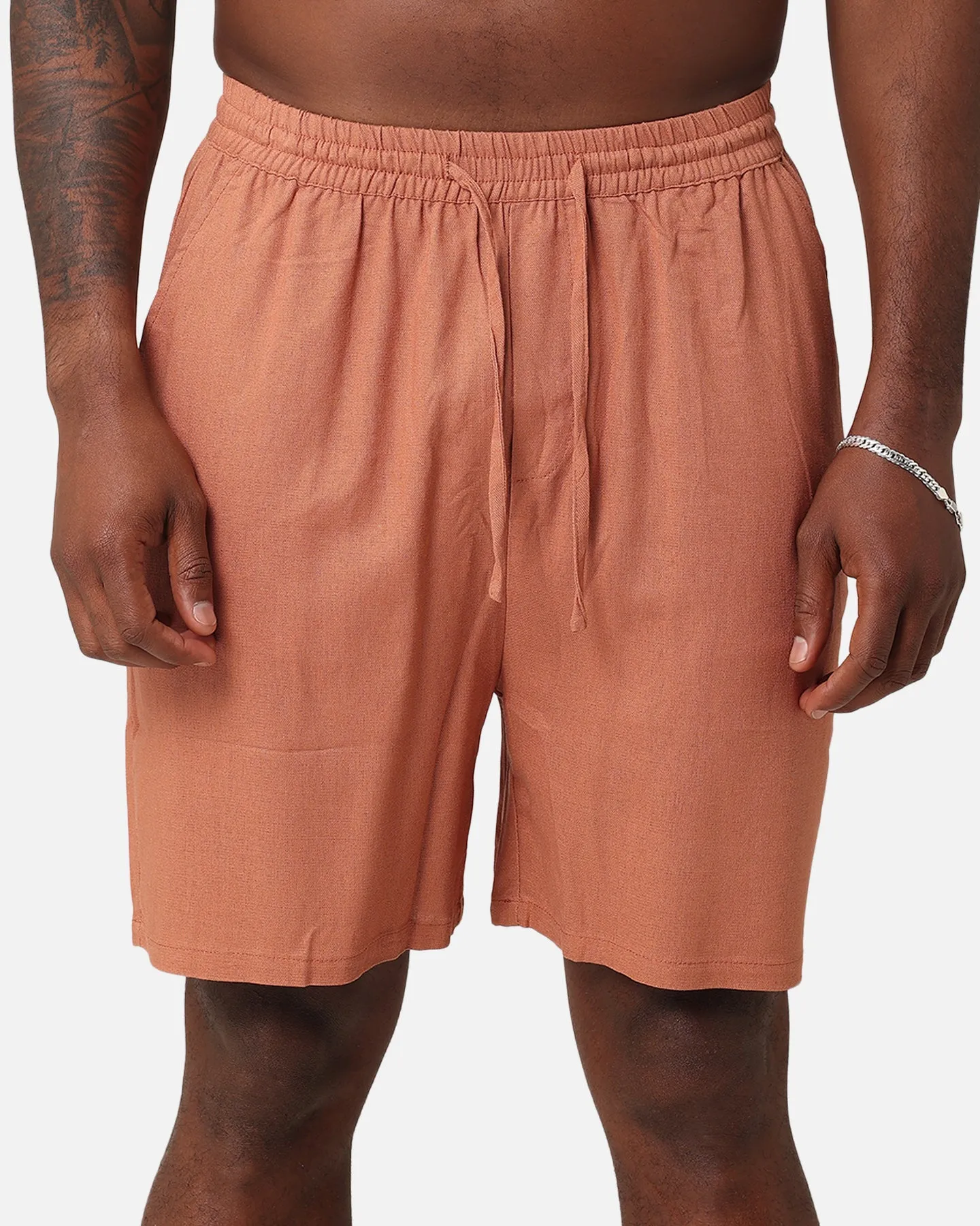 XXIII Ezrah Linen Shorts Tan